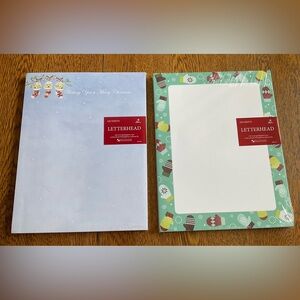Sale 2 for $10 Letterheads 2 packs of 100 Sheets Christmas Printing Paper
